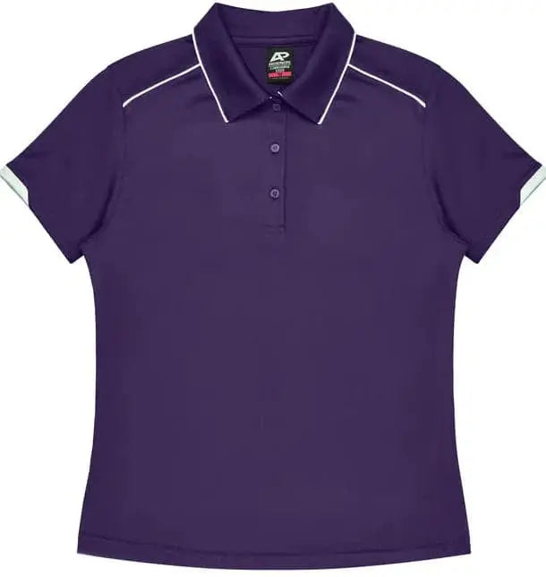 Aussie Pacific Currumbin Lady Polo Shirt 2320 Aussie Pacific PURPLE/WHITE 6